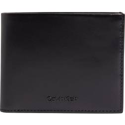 Calvin Klein Leather RFID Billfold Wallet - BLACK