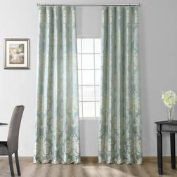 Exclusive Fabrics & Furnishings Magdelena Blue/Steel Silk Jacquard