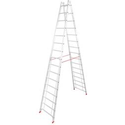 Krause STABILO Sprossen-DoppelLeiter 2x16 Sprossen