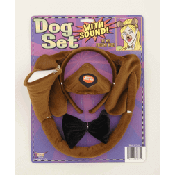 Forum Forum Novelties Animal Costume Set Brown Dog Ears Nose Tail with