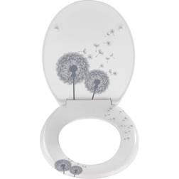 Wenko "Astera Toilet Seat, White/Grey