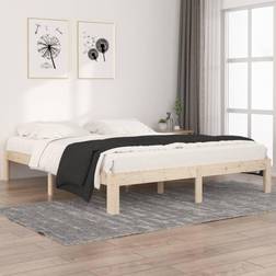 vidaXL Estructura De Cama Sin Colchón Madera Maciza De Pino 160x200 cm - Marrón