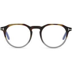 Tom Ford FT5833-B Blu-Light Block 056 da Vista Tartarugatishell per Uomo (Solo Montatura)