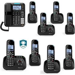 Amplicomms BigTel 1500 Teléfono DECT Identificador de llamadas Negro