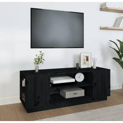 vidaXL 110x35x40,5 massivt fyrretræ TV-bord