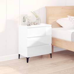 vidaXL Skænk 60 x 35 x 70 cm Hvid Højglans Kommode