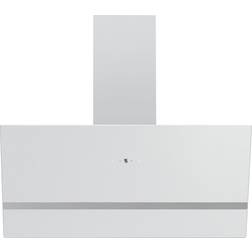 Respekta Hotte D'Aspiration Inclinée Hotte Murale Sans Tête 80 cm Blanc Led, Blanc