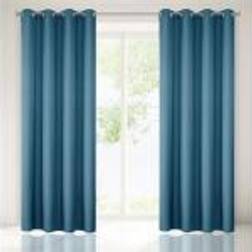 Eurofirany Curtain Rita Blue/Rings 140X250