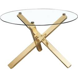 LPD Round Glass Top Set da Pranzo