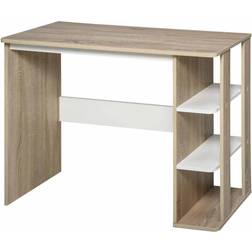 Homcom Computer Brown/White Writing Desk 55x100cm