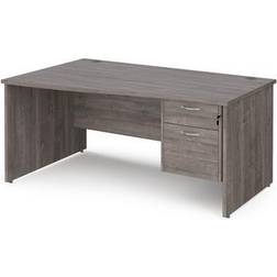 Dams International Maestro Adjustable Wave Grey Oak Writing Desk 72.5x160cm