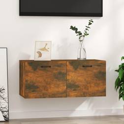 vidaXL Smoked oak Wall Cabinet