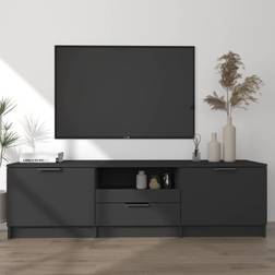 vidaXL Para Madera Contrachapada Negro 140x35x40 cm Mueble de TV