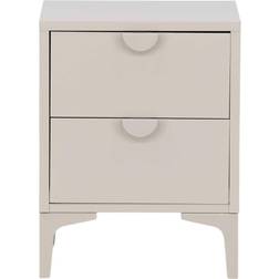 Venture Home Piring Beige Bedside Table 40x45cm