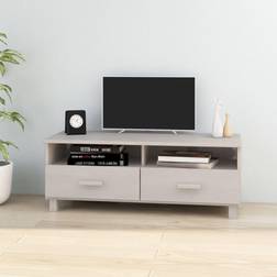 vidaXL Cabinet White 106 x 40 x 40 cm Solid Wood Pine Meuble TV