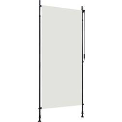 vidaXL Rolgordijn Voor Buiten 100x270 cm Crème