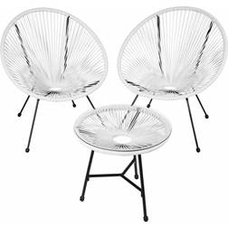 tectake Set of 2 Santana chairs Havestol