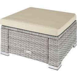 tectake light grey Footstool