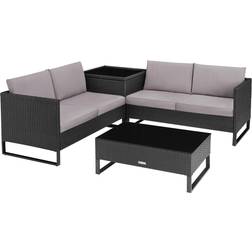 tectake Polyrattan Ostuni Loungesæt