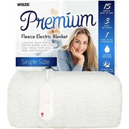 Mylek Single Electric Fleece Blanket 200 x 107cm wilko