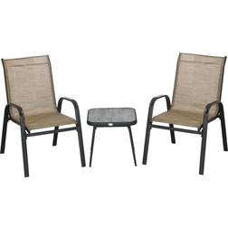 OutSunny 3 Pieces Bistro Set