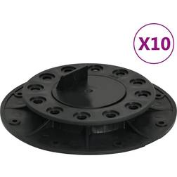 vidaXL Patas ajustables para terraza 10 unidades 20-30 mm