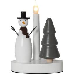 Star Trading Joy Snowman White Decoration 21cm