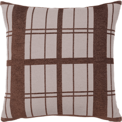 Broste Copenhagen CHEQUER 's covers Complete Decoration Pillows Brown (50x50cm)