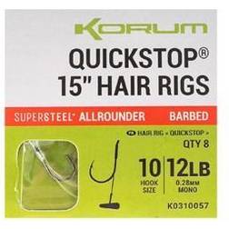 Korum Big Fish Barbless Leader 10 Cm Silver 10