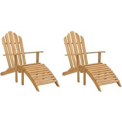 vidaXL 1/2x Solid Adirondack