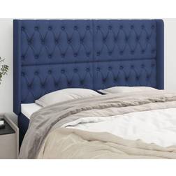 vidaXL kanter 163x16x118/128 stof Sengegavl