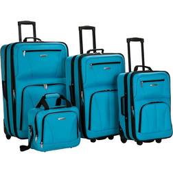 Rockland Skate Wheels Luggage - Set of 4