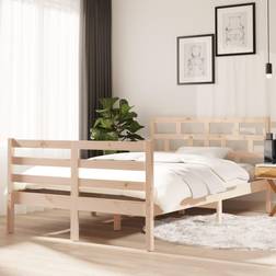 vidaXL Estructura De Cama Madera Maciza De Pino 120x200 cm - Marrón