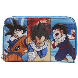 Loungefly Dragon Ball Z Trio Cartera con Cremallera Alrededor Plegable Para Mujer