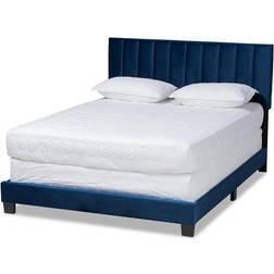 Baxton Studio Clare Collection CF8747X-NAVY BLUE VELVET-FULL Luxe