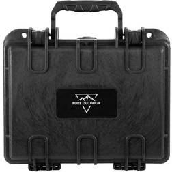 Monoprice Weatherproof Hard Case 10in x 8in x 4in With Customizable Foam, IP67, Shockproof, Customizable Name Plate