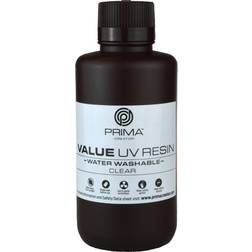 PrimaCreator Value UV/DLP vandvaskbar resin 500 ml, transparent