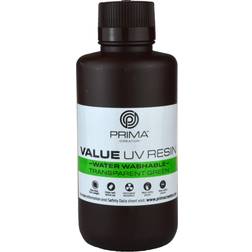 PrimaCreator Value UV/DLP vandvaskbar resin 500 ml, transparent grøn