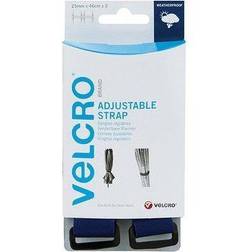 Velcro VEL-EC60327 Bande auto-agrippante avec boucle partie velours et partie agrippante (L x l) 920 mm x 25 mm bleu 2 pc(s)