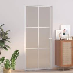 vidaXL Intérieure Porte Vitrée Panneaux Chambre à Coucher Salle de Bain Maison 93x201.5 cm Porte Coulissante (x)