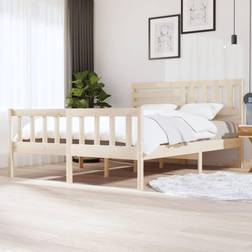 vidaXL Brown Bed Frame Solid Wood 160 x 200 cm