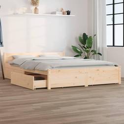 vidaXL Bed Frame without Mattress 160x200 cm Brown
