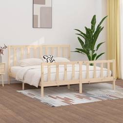vidaXL Solid Wood Bed Frame 200 x 200 cm