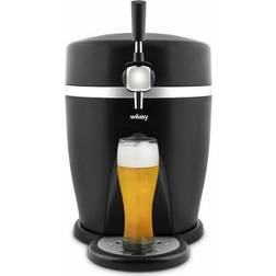 H.Koenig WEASY PINT568 Bierdispenser 5L Temperatuur 3 tot 6 C 60W Handgreep en uitneembare lekbak Antislipvoetjes