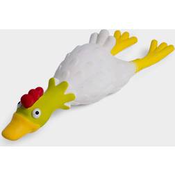 Petface Latex kyckling pip hundleksak, liten