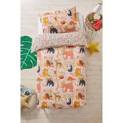 Furn Endangered Kids Safari Animal Duvet Cover Set Double