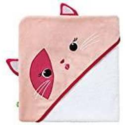 Babycalin Cape de bain tête de Chat 75 x 75 cm