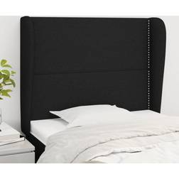 vidaXL Con Orejas De Tela Negro 103x23x118/128 cm - New Cabecero