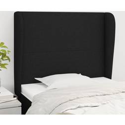 vidaXL Con Orejas De Tela Negro 103x23x118/128 cm - New Cabecero