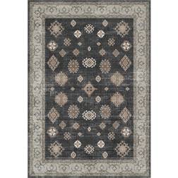 B&Q Persian Farah Machine Washable Rug Black
